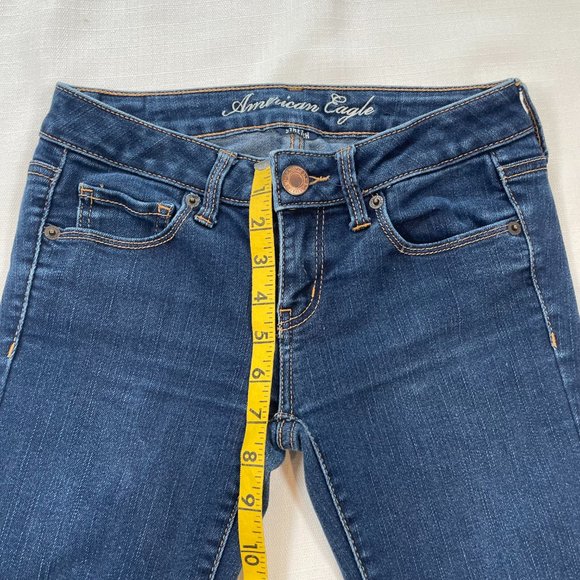 AE Skinny Stretch Dark Jeans Size 2 - Picture 7 of 10